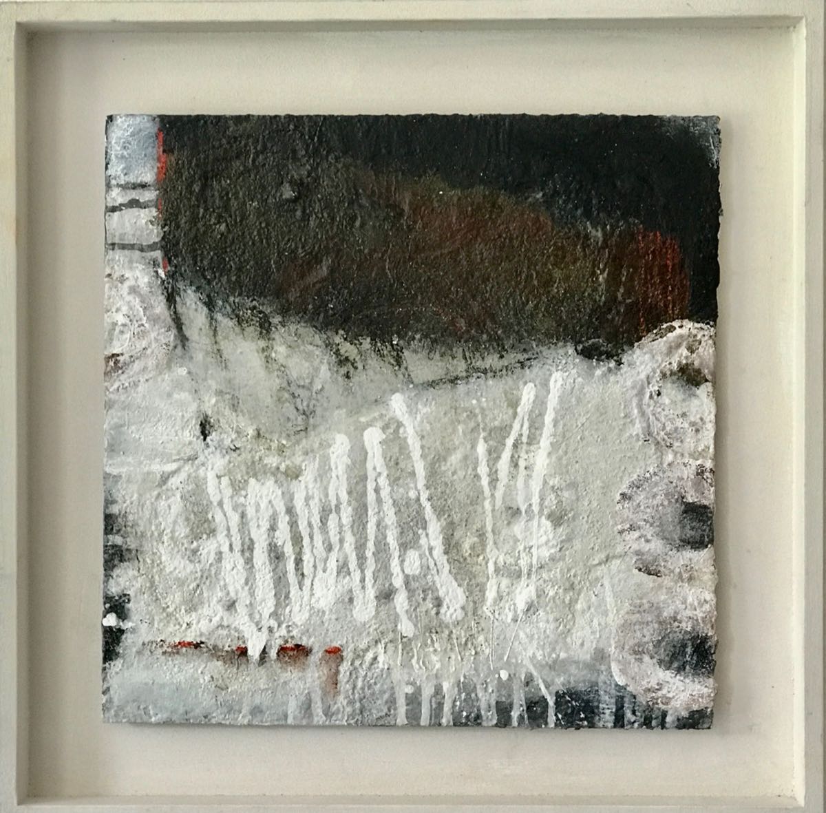 Christiana Sieben: Transmission (30 x 30 cm, Karton, mixed media) 